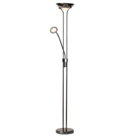 Mother and Child 2 Light Floor Lamp with Bulbs - Black Chrome - thumbnail 1