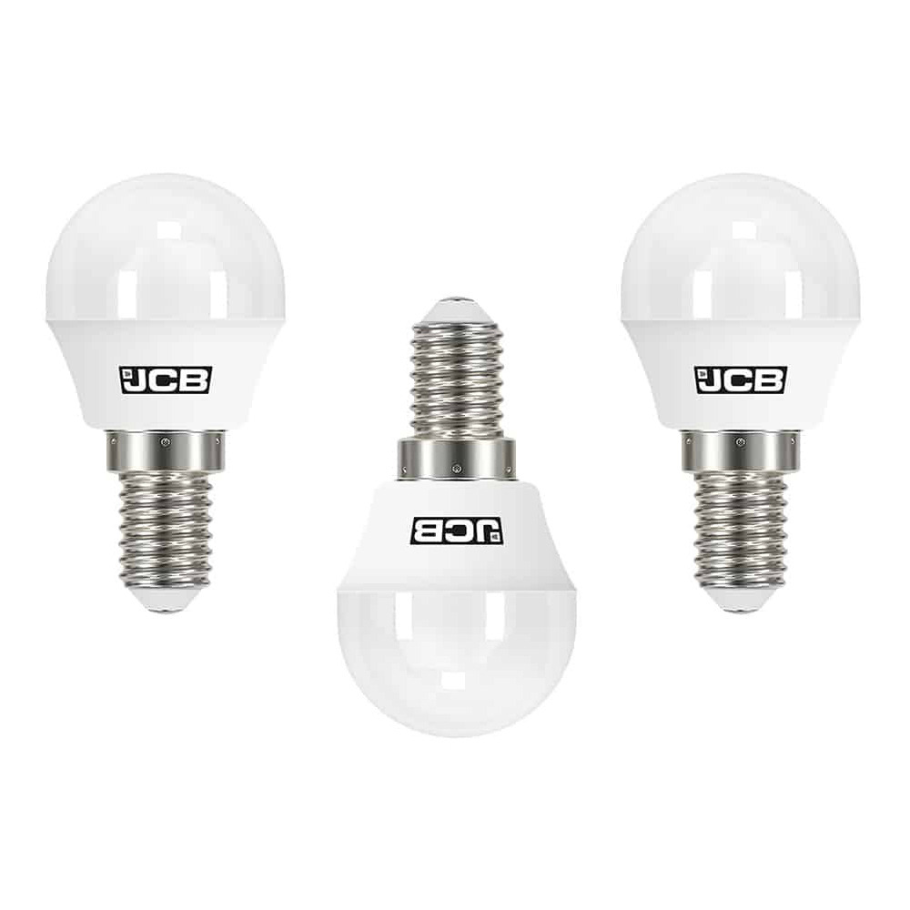 3 Pack of 5.5 Watt LED E14 Small Edison Screw 3000K Golf Ball Light Bulbs - Warm White - image 1