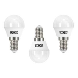 3 Pack of 5.5 Watt LED E14 Small Edison Screw 3000K Golf Ball Light Bulbs - Warm White - thumbnail 1