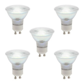 5 Pack of 5 Watt GU10 LED Dimmable Light Bulb - Natural White - thumbnail 1