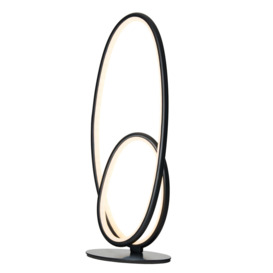 Olivia LED Oval Table Lamp - Black