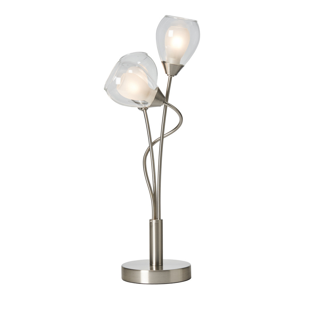 3 Light Table Lamp - Satin Nickel - image 1