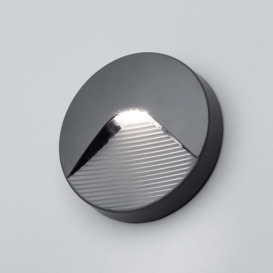 LED Round Surface Brick Wall Light - Anthracite - thumbnail 2