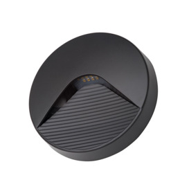 LED Round Surface Brick Wall Light - Anthracite - thumbnail 1