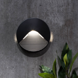 LED Round Surface Brick Wall Light - Anthracite - thumbnail 3