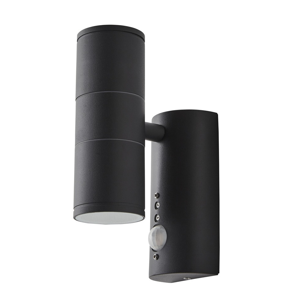 Irela 2 Light Up and Down Outdoor Wall Light with PIR Sensor - Anthracite - image 1