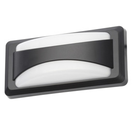 Truro Outdoor LED Rectangular Split Design Wall Light - Black - thumbnail 1