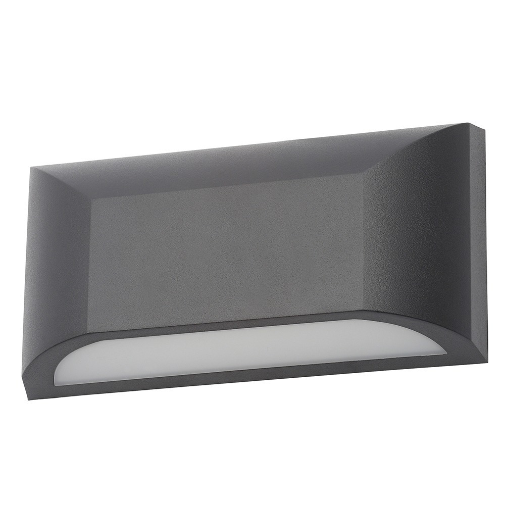 Truro Outdoor LED Rectangular Down Wall Light - Black - image 1