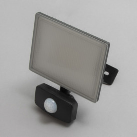 Arvid 20 Watt LED Slimline Outdoor Flood Light with PIR Sensor - Black - thumbnail 3