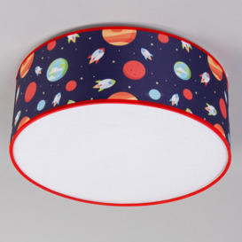 Glow Outer Space Flush Ceiling Light - Blue - thumbnail 3