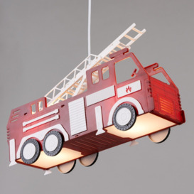 Glow Fire Engine Pendant Ceiling Light - Red - thumbnail 2