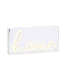 Glow LED Home Acrylic Neon Style Light Box - White - thumbnail 1
