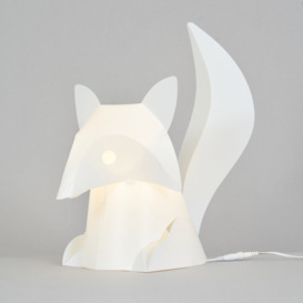 Glow Fox Origami Style Table Lamp - White - thumbnail 2