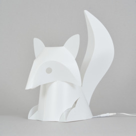Glow Fox Origami Style Table Lamp - White - thumbnail 3
