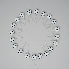 Glow LED Football String Lights - Black & White - thumbnail 3