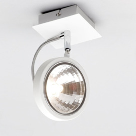 Rosco 1 Light Parabolic Square Single Wall or Ceiling Spotlight - White - thumbnail 3