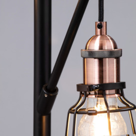 Drax Caged Floor Lamp - Bronze - thumbnail 3