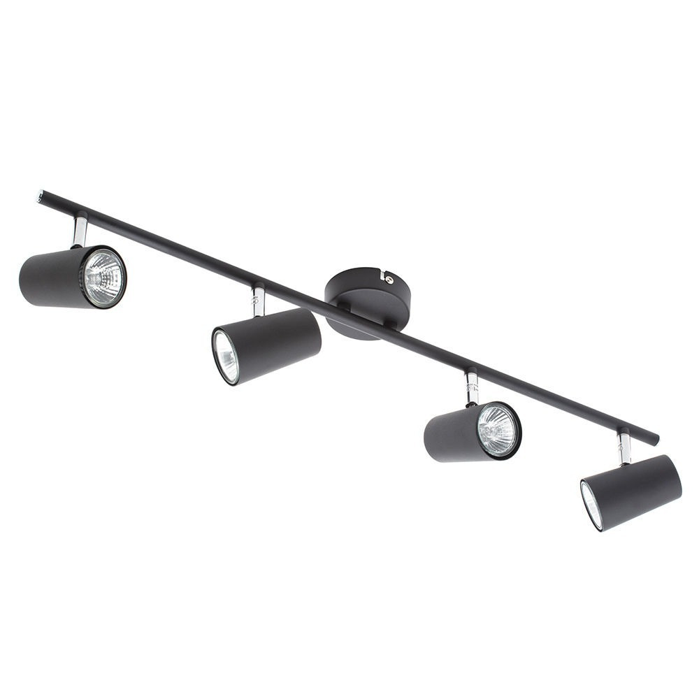 Chobham 4 Light Adjustable Ceiling Spotlight Bar - Black - image 1