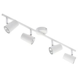Chobham 4 Light Adjustable Ceiling Spotlight Bar - White - thumbnail 1