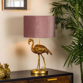Fliss Flamingo Table Lamp - Gold - thumbnail 2