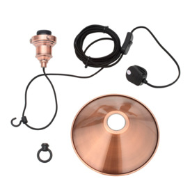 Senna Plug In Cable Ceiling Pendant Light Kit - Copper - thumbnail 3