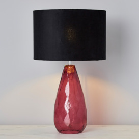 Parma Glass Table Lamp - Plum - thumbnail 2
