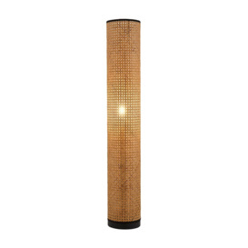 Grace Rattan Cylinder Floor Lamp - Natural