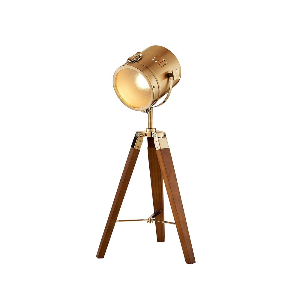 Holly Tripod Spotlight Table Lamp - Satin Nickel - image 1