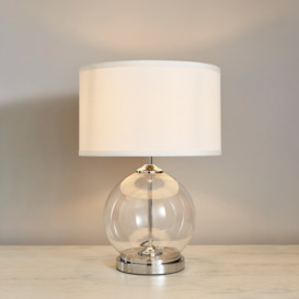 Rhonda Large Globe Table Lamp - Chrome - thumbnail 2