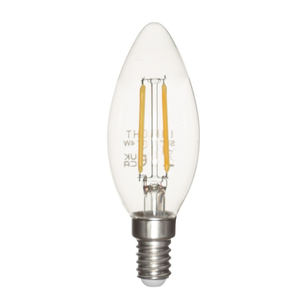4 Watt LED Vintage Style E14 Small Edison Screw Candle Light Bulb - Warm White - image 1