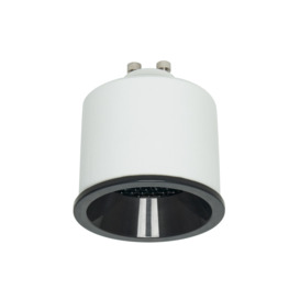 5 Watt LED GU10 Anti Glare Cool White Dimmable Light Bulb - Black - thumbnail 2