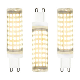 3 Pack of 8 Watt LED Large G9 Light Bulbs - Warm White