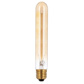 40 Watt E27 Edison Screw Vintage Decorative Tube Filament Light Bulb - Gold Tint
