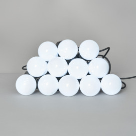 12 Indoor Festoon String Lights - White - thumbnail 2