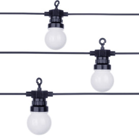 12 Indoor Festoon String Lights - White - thumbnail 1