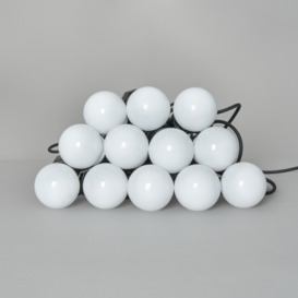 12 Indoor Festoon String Lights - White - thumbnail 3