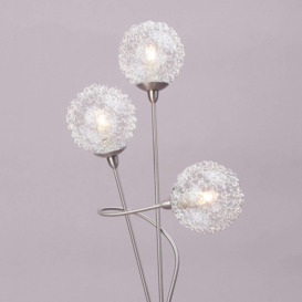 Allium 3 Light Table Lamp - Satin Nickel - thumbnail 3
