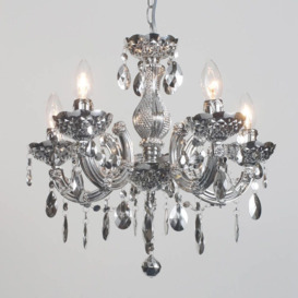 Marie Therese Chandelier 5 Light Dual Mount - Silver - thumbnail 3