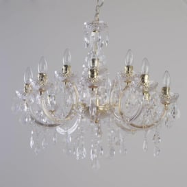 Marie Therese 12 Light Dual Mount Chandelier - Gold - thumbnail 3