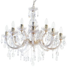 Marie Therese 12 Light Dual Mount Chandelier - Gold - thumbnail 1