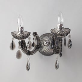 Marie Therese 2 Arm Wall Light Chandelier - Smoke - thumbnail 2