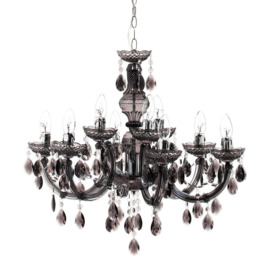 Marie Therese 9 Light Chandelier - Smoke