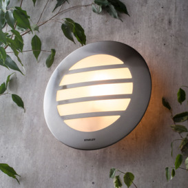 Stanley Tahoe Outdoor Circular Wall or Ceiling Light with Slats - Steel - thumbnail 2