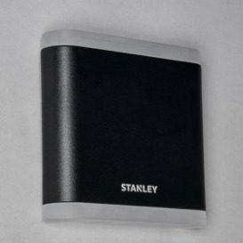 Stanley Moselle Outdoor Small LED Flush Up & Down Wall Light - Black - thumbnail 3