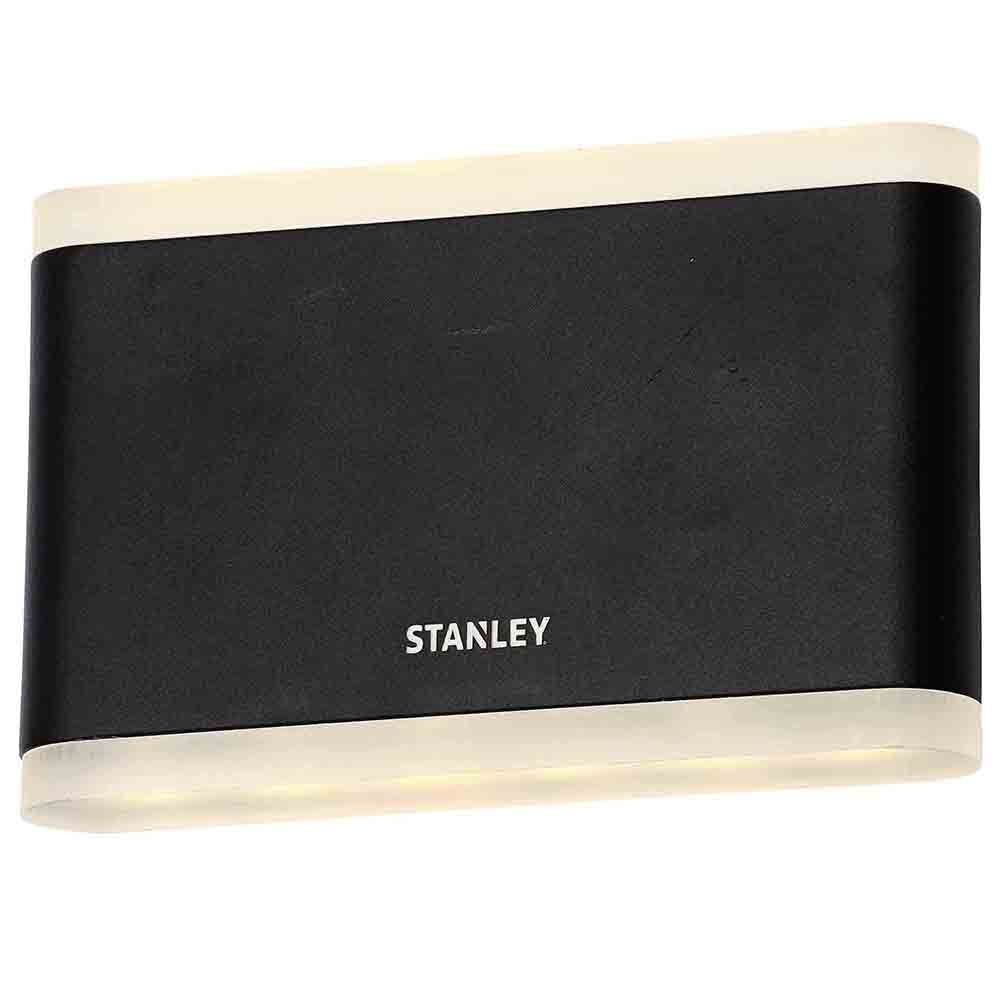 Stanley Moselle Outdoor Large LED Flush Up & Down Wall Light - Black - image 1