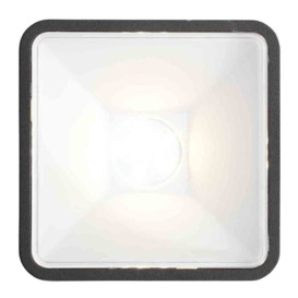 Stanley Tiber Outdoor LED Square Die-Cast Adjustable Wall Light - Black - thumbnail 2