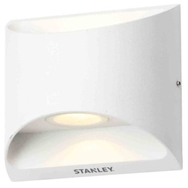 Stanley Ticino Outdoor LED Flush Aluminium Up  Down LED Wall Light - White - thumbnail 2