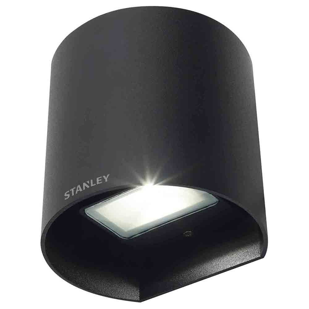 Stanley Tronto Outdoor LED Round Up & Down Wall Light - Black - image 1