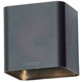 Stanley Tronto Outdoor LED Square Up & Down Wall Light - Black - thumbnail 3