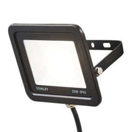 Stanley 20 Watt LED Slimline Outdoor Flood Light - Black